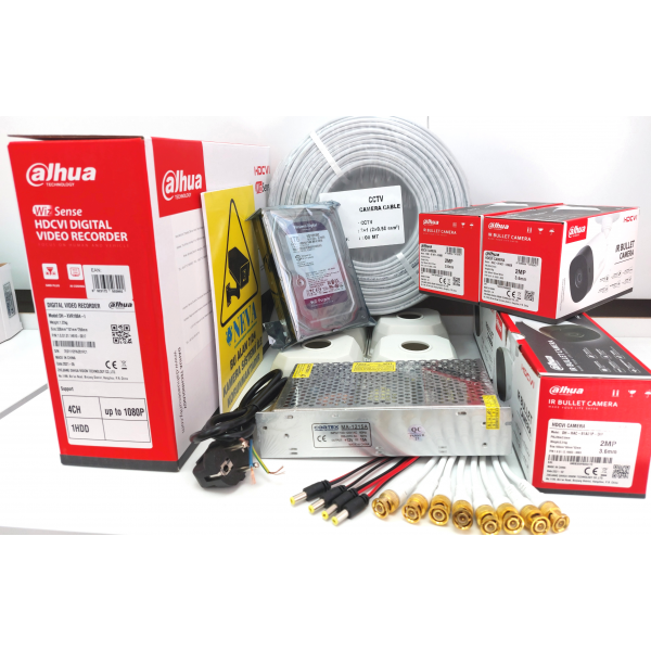 MONTAJ DAHİL ! Dahua 2MP 1080P 16 Kameralı HD AHD HDCVI Set